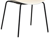 Fortona Light 4 Leg STACKABLE Metal Chair Base. Black Powder Coat. To suit 440mm H seat height